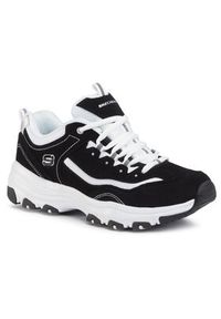 skechers - Skechers Sneakersy I-Conik 88888250/BKW Czarny. Kolor: czarny. Materiał: skóra