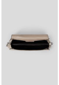 Karl Lagerfeld torebka skórzana kolor szary. Kolor: szary. Materiał: skórzane #6