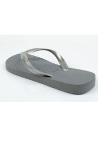 Japonki Havaianas W Steelgrey srebrny. Okazja: na co dzień. Kolor: srebrny. Materiał: syntetyk, materiał. Styl: casual #2