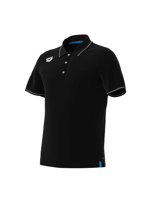 Koszulka polo Arena Team Polo shirt Solid Cotton. Typ kołnierza: polo. Kolor: czarny. Materiał: bawełna