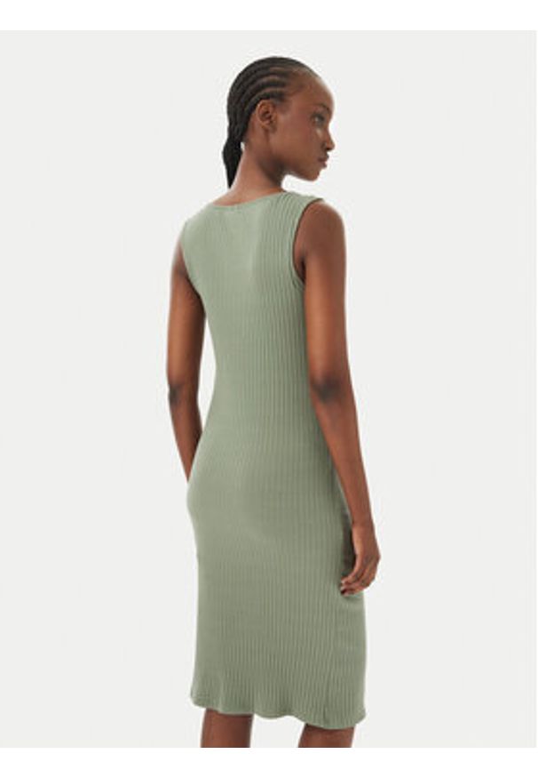 Vero Moda Sukienka codzienna Ruby 10343004 Khaki Slim Fit. Okazja: na co dzień. Kolor: brązowy. Materiał: bawełna. Typ sukienki: proste. Styl: casual