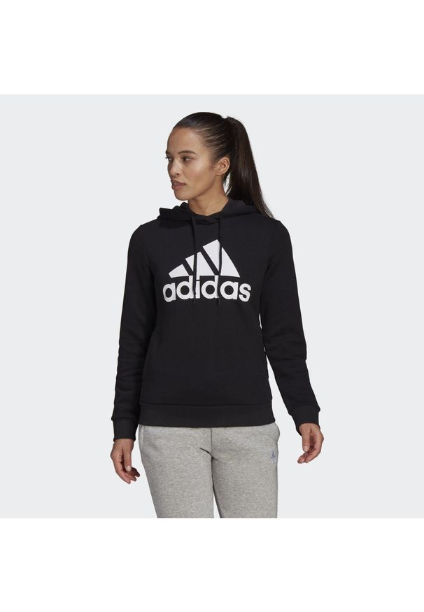 Adidas - Bluza z Kapturem Loungewear Essentials Logo Rozmiar S Czarny - GL0653. Typ kołnierza: kaptur. Kolor: czarny, wielokolorowy, biały. Sport: fitness