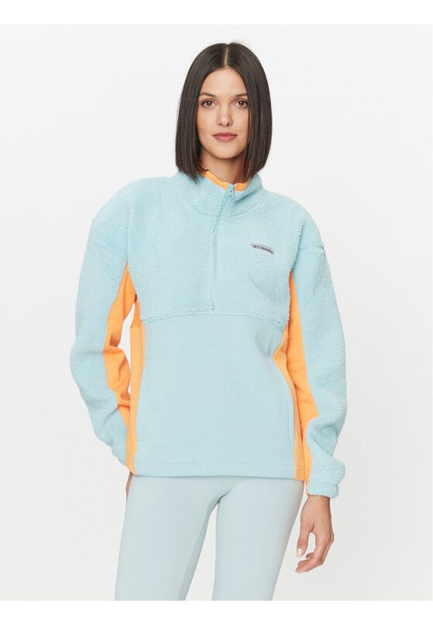 columbia - Columbia Polar Trek™ Hybrid Sherpa 1/2 Zip Zielony Regular Fit. Kolor: zielony. Materiał: syntetyk, bawełna