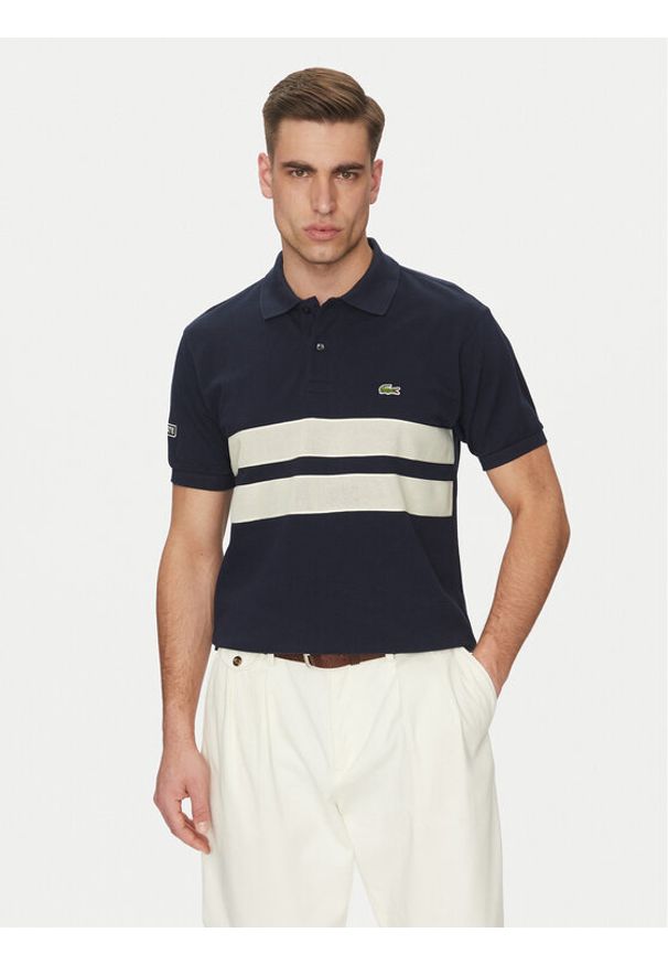 Lacoste Polo PH9760 Granatowy Classic Fit. Typ kołnierza: polo. Kolor: niebieski. Materiał: bawełna