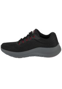 skechers - Buty sportowe Sneakersy męskie, Arch Fit 2.0 - The Keep. Zapięcie: sznurówki. Kolor: czarny. Materiał: materiał. Szerokość cholewki: normalna. Sport: turystyka piesza
