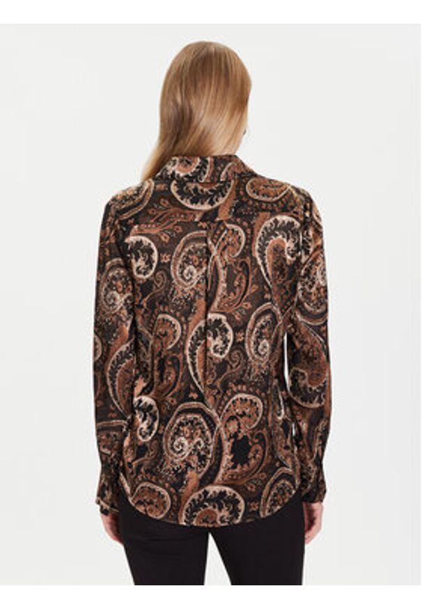 Guess Koszula W5BH78 W2770 Brązowy Regular Fit. Kolor: brązowy. Materiał: syntetyk