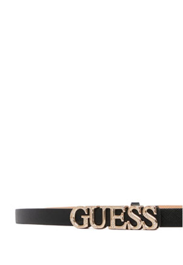 Guess Pasek Damski BW9338 P6215 Czarny. Kolor: czarny. Materiał: skóra