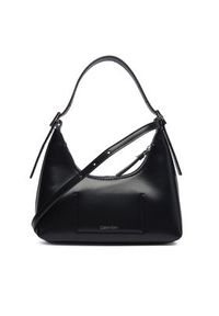 Calvin Klein Torebka Emblm Hw Lthr Mini LV04F3263G Czarny. Kolor: czarny. Materiał: skórzane