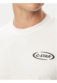 G-Star RAW - G-Star Raw T-Shirt 90s Logo D28921-D976 Biały Regular Fit. Kolor: biały. Materiał: bawełna #5