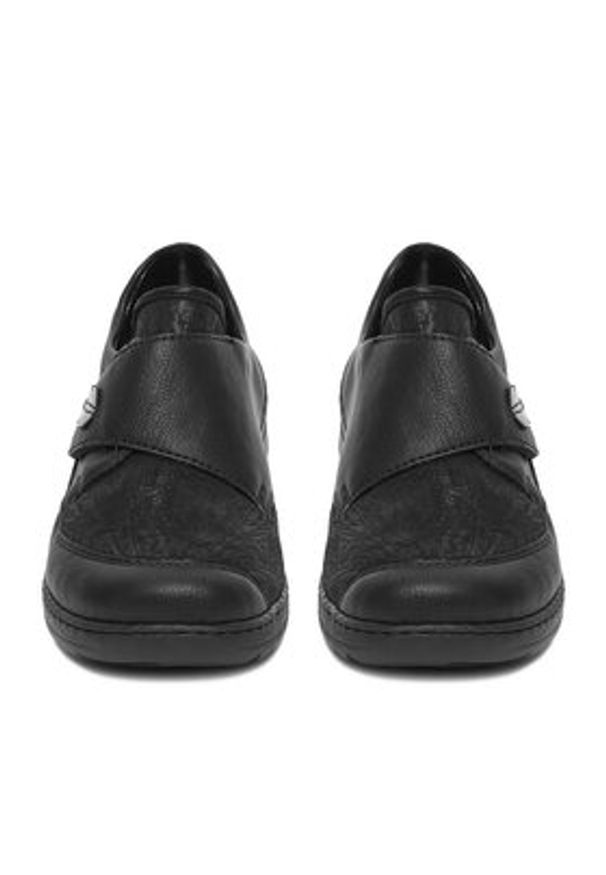 Rieker Półbuty 48954-00 Czarny. Kolor: czarny. Materiał: syntetyk, materiał