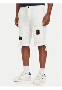 Aeronautica Militare Szorty materiałowe 261BE0041UCT01122 Biały Regular Fit. Kolor: biały. Materiał: bawełna #1