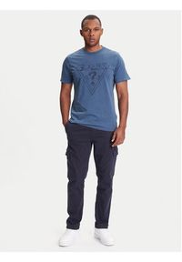 Guess T-Shirt M5YI42 KBW41 Granatowy Regular Fit. Kolor: niebieski. Materiał: bawełna #3