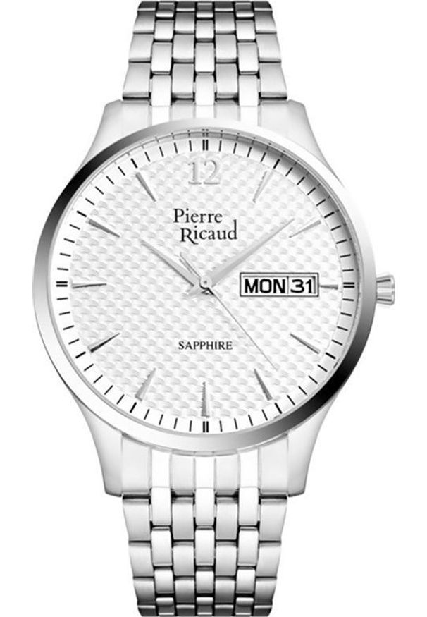 Zegarek Pierre Ricaud Zegarek męski Pierre Ricaud P91093.5153Q srebrny. Kolor: srebrny