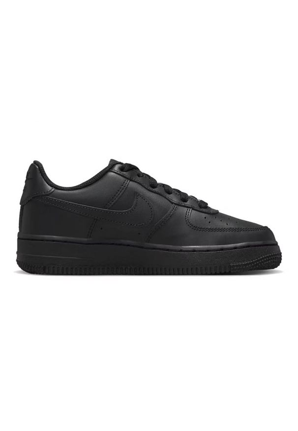 Buty Nike Air Force 1 Low Gs Jr DH2920-001 czarne. Okazja: na co dzień. Kolor: czarny. Materiał: skóra. Model: Nike Air Force