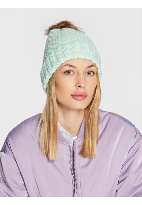 Roxy Czapka ERJHA04015 Zielony. Kolor: zielony. Materiał: materiał
