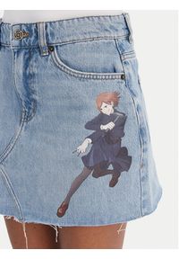 Hugo - HUGO Spódnica jeansowa Gadele 50557549 Niebieski Regular Fit. Kolor: niebieski. Materiał: bawełna #4