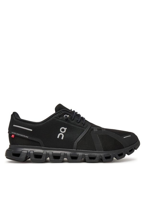 On Sneakersy Cloud 6 3MF10071043 Czarny. Kolor: czarny. Materiał: materiał