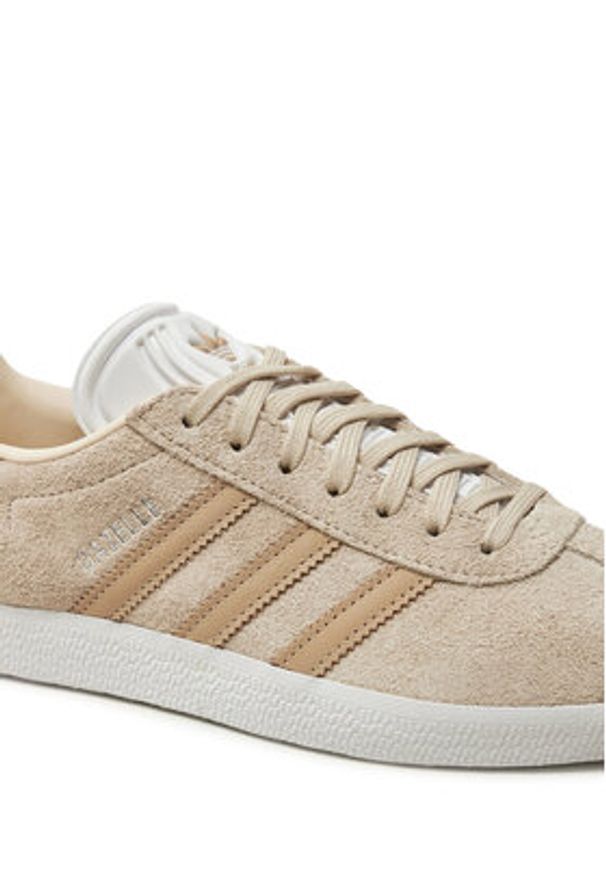 Adidas - adidas Sneakersy Gazelle W JH7215 Beżowy. Kolor: beżowy. Materiał: skóra, zamsz. Model: Adidas Gazelle
