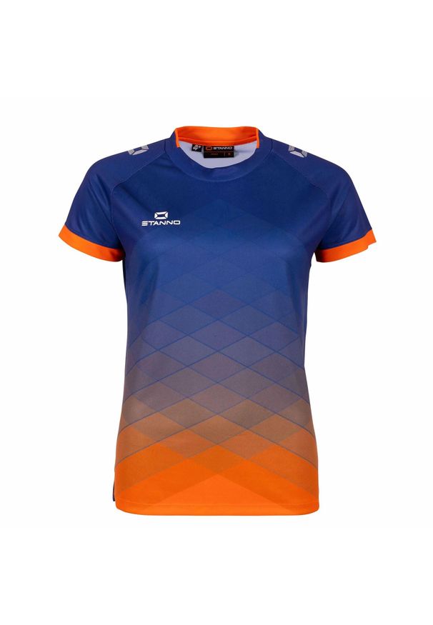 STANNO - Damski jersey Stanno Altius. Kolor: wielokolorowy, niebieski, pomarańczowy. Materiał: jersey. Sport: piłka nożna, fitness