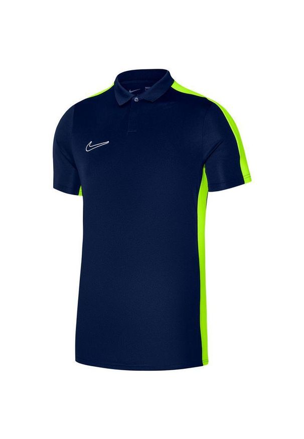 Nike - Męska Koszulka Polo Academy DriFIT. Typ kołnierza: polo. Kolor: fioletowy, niebieski, wielokolorowy