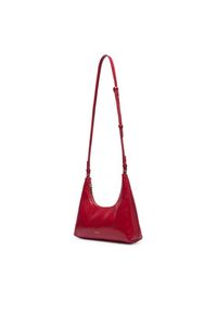 Calvin Klein Torebka Foil Logo Glossy Conv Shoulder B LV04F3737G Bordowy. Kolor: czerwony. Materiał: skórzane #3