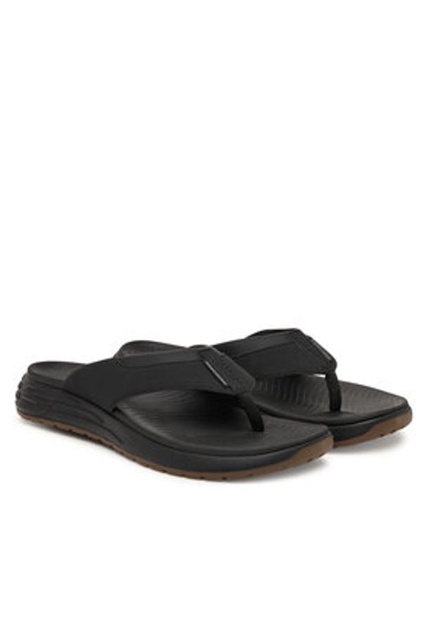 skechers - Skechers Japonki Street retro Jogger Sd 211359/BLK Czarny. Kolor: czarny. Materiał: skóra. Styl: street, retro