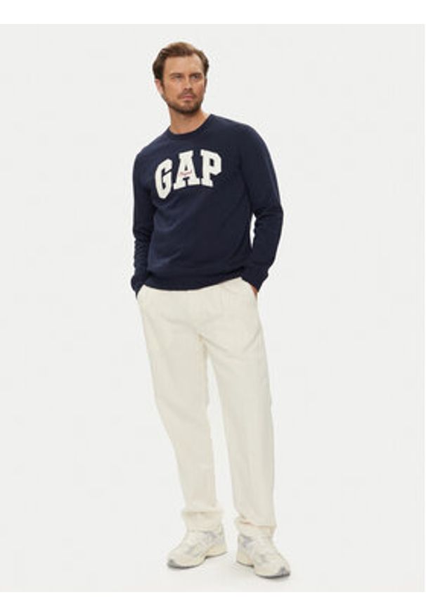 GAP - Gap Bluza 852079-00 Granatowy Regular Fit. Kolor: niebieski. Materiał: bawełna