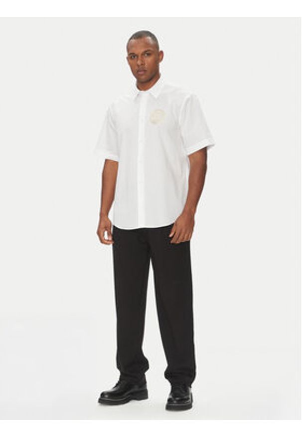 Versace Jeans Couture Koszula 78GALY11 Biały Regular Fit. Kolor: biały. Materiał: bawełna