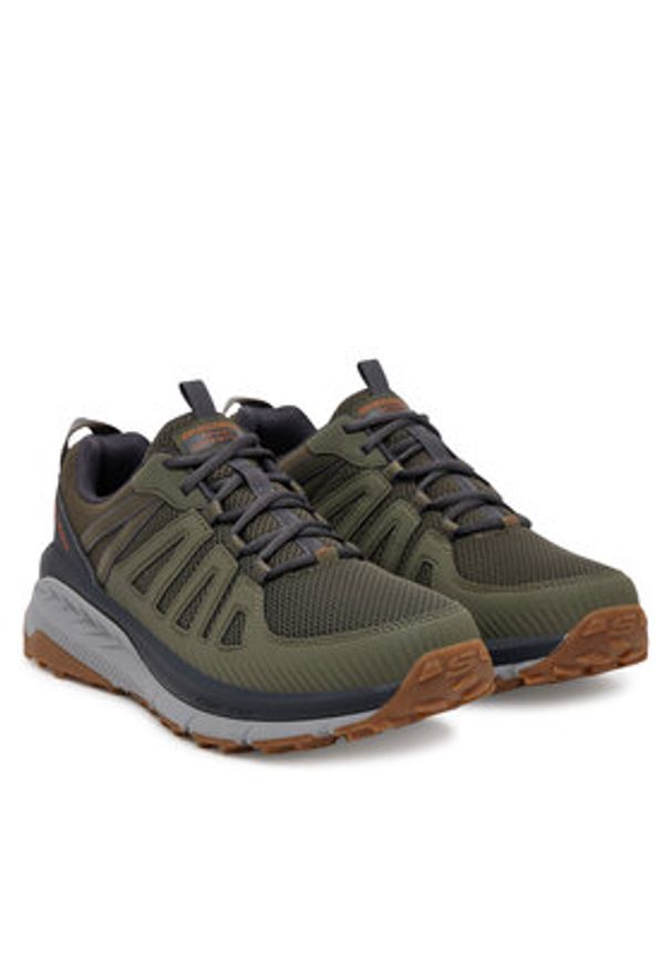 skechers - Skechers Trekkingi Switch Back-Venture Seeker 237686/GRMT Khaki. Kolor: brązowy. Materiał: materiał. Sport: turystyka piesza