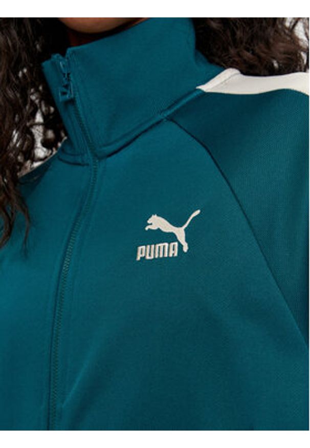Puma Bluza Iconic T7 627994 Zielony Regular Fit. Kolor: zielony. Materiał: bawełna
