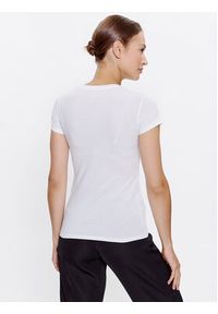 Armani Exchange T-Shirt 6RYT04 YJ16Z 1000 Biały Slim Fit. Kolor: biały. Materiał: bawełna