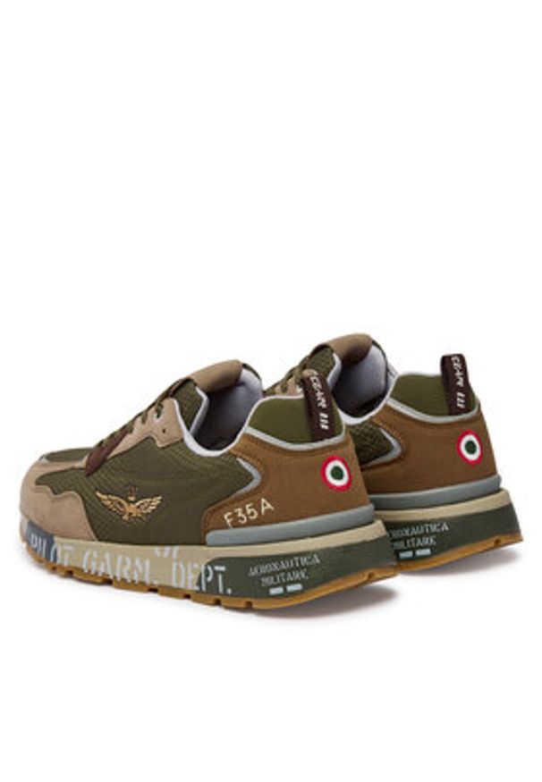 Aeronautica Militare Sneakersy 261SC0276UCT04327 Zielony. Kolor: zielony. Materiał: materiał