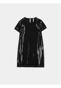 COCCODRILLO - Coccodrillo Sukienka elegancka ZC3129202EJG Czarny Regular Fit. Kolor: czarny. Materiał: syntetyk. Styl: elegancki #1