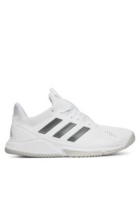 Adidas - adidas Buty halowe Court Flight KJ3682 Biały. Kolor: biały. Materiał: skóra #1