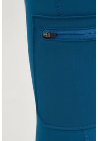 Wrangler legginsy ATG damskie kolor zielony gładkie. Kolor: zielony. Wzór: gładki #4