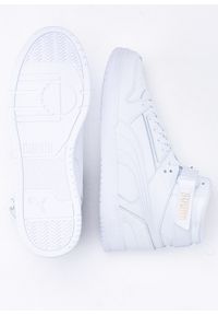 Sneakersy unisex białe Puma RBD Game. Okazja: na spacer. Zapięcie: rzepy. Kolor: biały. Materiał: materiał, skóra, guma. Szerokość cholewki: normalna. Wzór: paski. Sport: koszykówka, turystyka piesza #2