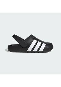 Adidas - Klapki Adilette Clog 2.0. Kolor: czarny, biały, wielokolorowy. Styl: sportowy