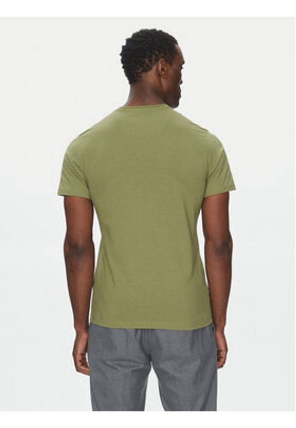 Barbour T-Shirt Essential Sports MTS0331OL39 Zielony Tailored Fit. Kolor: zielony. Materiał: bawełna
