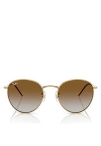 Ray-Ban Okulary przeciwsłoneczne Round Reverse 0RBR0103S 001/CB53 Złoty. Kolor: złoty