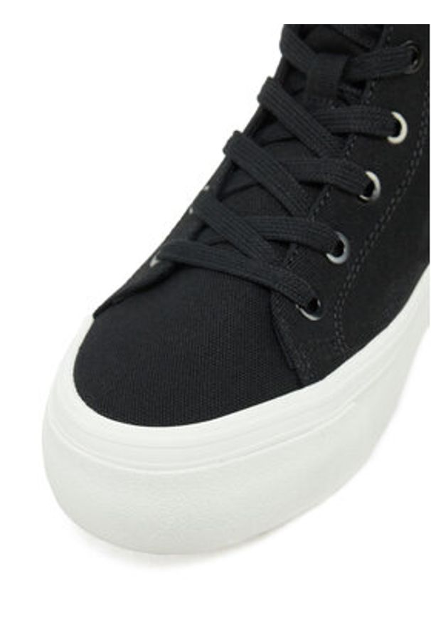 Calvin Klein Jeans Trampki YW0YW01764 Czarny. Kolor: czarny. Materiał: materiał