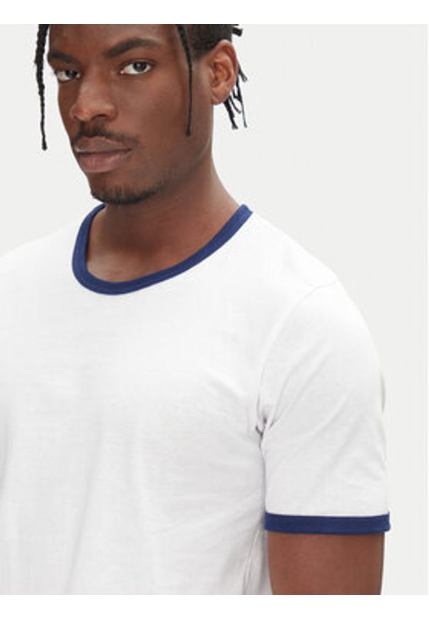 Jack & Jones - Jack&Jones T-Shirt Ringer 12277262 Biały Regular Fit. Kolor: biały. Materiał: bawełna