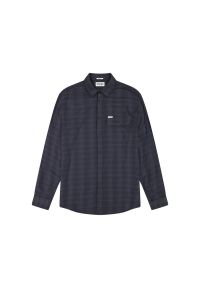 Wrangler - MĘSKA KOSZULA WRANGLER 1 PKT FLANNEL SHIRT MIDNIGHT GREY 112371523 #7