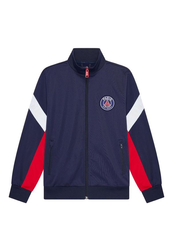 PARIS SAINT GERMAIN - Dres piłkarski dziecięcy Paris Saint-Germain 24/25. Kolor: wielokolorowy, niebieski, czerwony. Materiał: dresówka. Styl: elegancki, sportowy