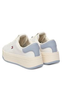 TOMMY HILFIGER - Tommy Hilfiger Sneakersy Tjw Script Cupsole Flatform EN0EN02961 Écru. Materiał: skóra #4
