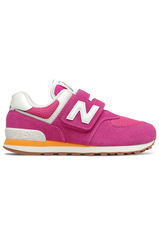 New Balance PV574HP2. Zapięcie: rzepy. Materiał: syntetyk, zamsz, materiał. Model: New Balance 574. Sport: turystyka piesza