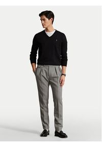Polo Ralph Lauren Sweter Ls Sf Vn Pp 710670789003 Czarny Regular Fit. Typ kołnierza: polo. Kolor: czarny. Materiał: bawełna #10