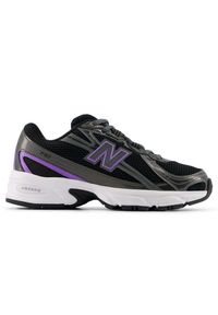 Buty dziecięce New Balance G74058I – czarne. Kolor: czarny. Materiał: syntetyk, materiał. Szerokość cholewki: normalna. Sezon: lato. Sport: turystyka piesza #1