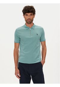U.S. Polo Assn. Polo MUP3335 Zielony Regular Fit. Typ kołnierza: polo. Kolor: zielony. Materiał: bawełna
