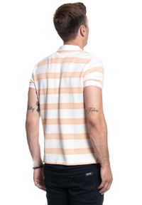 Wrangler - MĘSKA KOSZULKA POLO WRANGLER SS STRIPE POLO OFF WHITE W7F3K4737. Typ kołnierza: polo #8