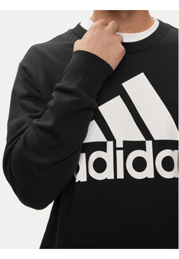 Adidas - adidas Bluza Essentials French Terry Big Logo Sweatshirt IC9324 Czarny Regular Fit. Kolor: czarny. Materiał: bawełna